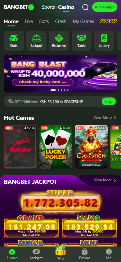 Bangbet Casino Mobile screenshot